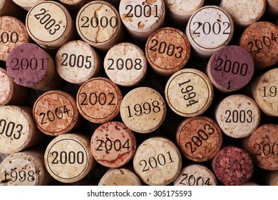 Wine Corks Close Up