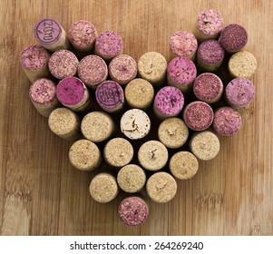 Wine Corks In A Heart Shape
