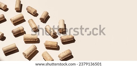 Wine corks monochrome composition. Poster