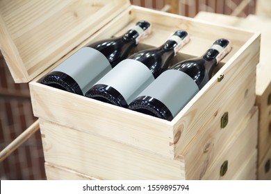 Wine Delivery Wine In Wooden Boxes In Store