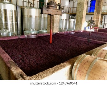 Wine Fermentation Tanks... Douro Valley Portugal 