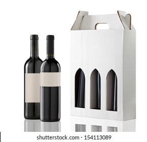 Wine Gift Box And Two Bottles