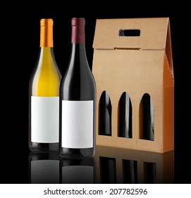 Wine Gift Box And Two Bottles
