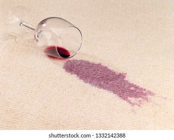 Wine Glass Dirty Carpet