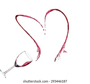 Wine Glass Heart Shape