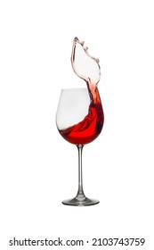 Wine glass isolated on white background