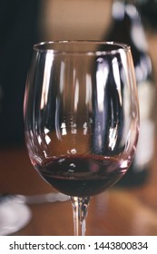 Wine In Glass. Mexico, Baja California, Ensenada. Valle De Guadalupe.