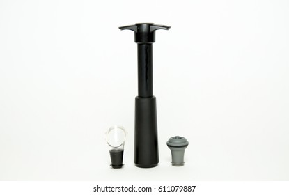 Wine Pump  For Vid With Accesories On White Background