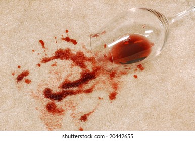 Wine Spill On The Carpet