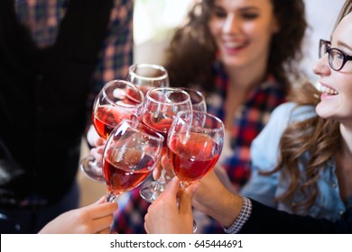 Wine Tasting Event By Happy People Concept