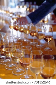 Wine tasting. Preparing wine for champagne assemblage - Shutterstock ID 701352646