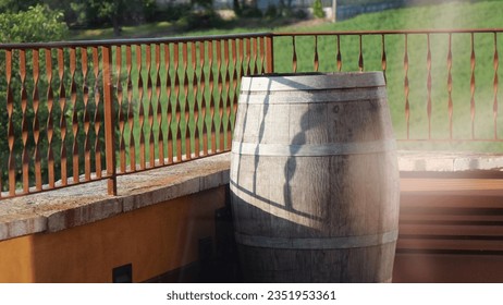 wine winery cellar barrels house