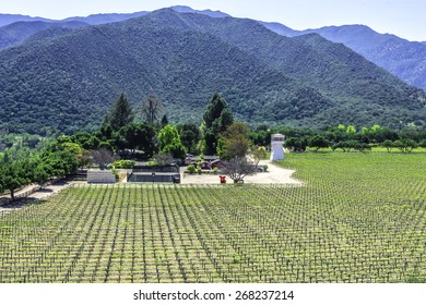 Winery Along Monterey County Road Highway G16, Near Carmel Valley, On The California Central Coast.