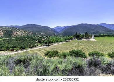 Winery Along Monterey County Road Highway G16, Near Carmel Valley, On The California Central Coast.