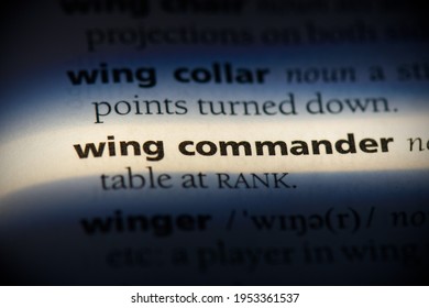 Wing Commander Word In A Dictionary. Wing Commander Concept, Definition.