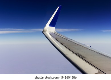 Wing View From The Window Of Airbus Aircraft