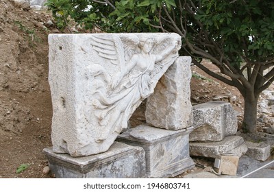 Winged Goddess Nike At Ephesus, Kusadasi, Turkey