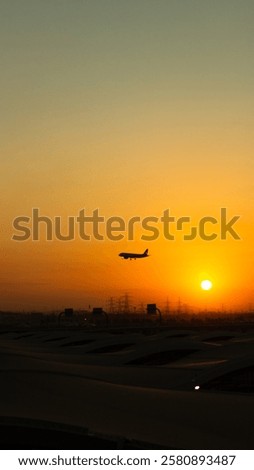 Similar – Image, Stock Photo Fiery Sunset Sky over Miami Pier