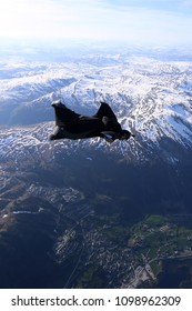 Wingsuit Flyer Over Norway