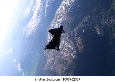 Wingsuit Flyer Over Norway