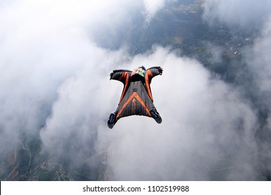 Wingsuit Over Norway