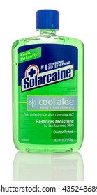 Winneconne, WI - 11 June 2016:  Bottle Of Solarcaine Sunburn Relief On An Isolated Background