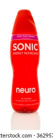 Winneconne, WI - 14 Jan 2016:  Bottle Of Neuro Sonic Energy Refreshed In Super Fruit Infusion Flavor.