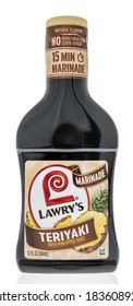 Winneconne, WI - 18 October 2020:  A Bottle Of Lowrys Teriyaki Marinade On An Isolated Background.