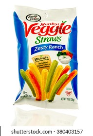 Winneconne, WI - 19 Feb 2016: Bag of Garden veggie straws in zesy ranch flavor.