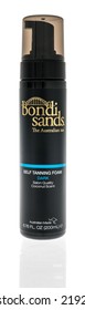 Winneconne, WI - 23 July 2022: A Package Of Bondi Sands The Australian Tan Self Tanning Foam Dark On An Isolated Background.