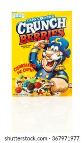 Winneconne, WI - 26 Jan 2016:  A Box Of Cap'n Crunch's Crunch Berries Cereal