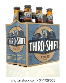 Winneconne, WI - 28 Nov 2015: Six Pack Of Third Shift Beer.