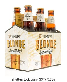 Winneconne, WI -3 Nov 2015: Six Pack Of Guinness Blonde Beer.