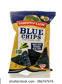 Winneconne, WI - 5 March 2016:  A Bag Of Garden Of Eatin Blue Tortilla Chips