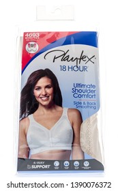 Winneconne, WI -  5 May 2019 : A Package Of Playtex Bra On An Isolated Background