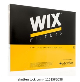 Winneconne, WI - 7 August 2018: A box of Wix air filter on an isolated background