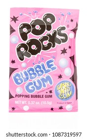 Winneconne, WI - 8 May 2018:  A Package Of Pop Rocks In Bubble Gum Flavor On An Isolated Background