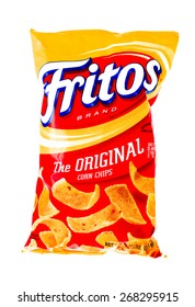 Winneconne, WI, 9 April 2015:  Bag Of Fritos Corn Chips Which Is Owned By Frito-Lay.