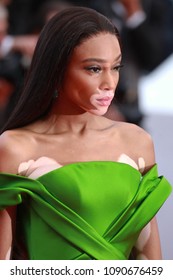 Winnie Harlow attends the screening of 'Blackkklansman' during the 71st annual Cannes Film Festival on May 14, 2018 in Cannes, France.