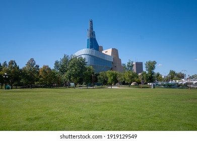Winnipeg, Canada; September 23 2020: Canadian museum of human rights