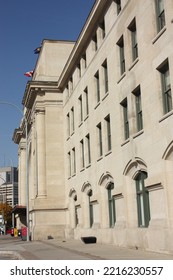 Winnipeg, Manitoba  Canada - 6th October 2022: The Union Station On Main Street