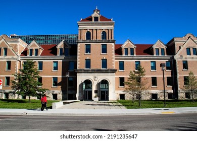 Winnipeg, Manitoba, Canada - July 20 2022: Desautels Faculty Of Music, University Of Manitoba, Post COVID 19