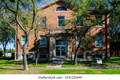 Winnipeg, Manitoba, Canada - July 20 2022: John A. Russell Building, Faculty Of Architecture, University Of Manitoba, Post COVID 19