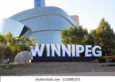 Winnipeg, Manitoba/Canada - July 10, 2018: Canadian Museum for Human Rights