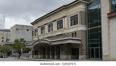 WINNIPEG, MANITOBA/CANADA- SEPTEMBER 26, 2019: The Pantages Theater In Winnipeg, Canada