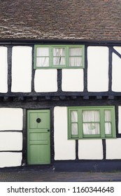 Winslow, UK - April 27, 2015. Old Tudor timber frame cottage in England, UK