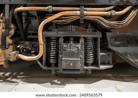 Winston Churchill locomotive pipework and suspension