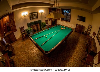 Winston-Salem, NC, USA - March 4, 2021 - Interior of the Graylyn Estate, mansion of Bowman Gray Sr who was the Chairman of the RJ Reynolds Tobacco Company