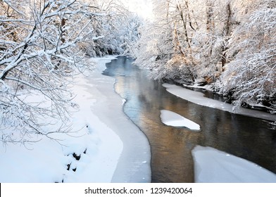 Winter Along The Gauley River, West Virginia, USA