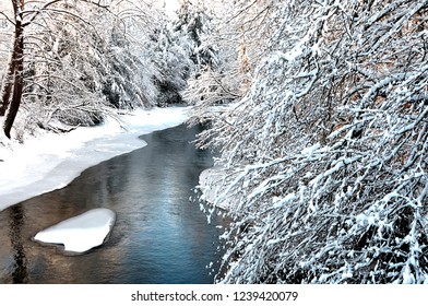 Winter Along The Gauley River, West Virginia, USA